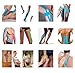 Yellow 2-Pack Kinesiology Recovery Tape Precut Roll - Sports Athletic Injury Therapy Support - Elastic Breathable Cotton Water Resistant Strong Adhesive - Tendon Joint Ligament Muscle Pain Relief