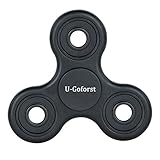 U-Goforst Spins Last 2Mins Fidget Spinner Ceramic Bearing Fidget Toy EDC with Gift Box- for Superior (Black)