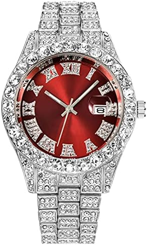 Amazon.com: BESTKANG Unisex Luxury Iced Out Watch Mens Diamond