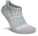 TM-MZS04-KLG_L Tesla Men's 6-Pairs Atheltic No Show Socks Cushioned Comfort w Mesh MZS04
