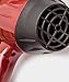 Kiss Products Red Ceramic 2500 Watt Turbo Dryer Plus 3 Styling Attachments, 2.7 Pound