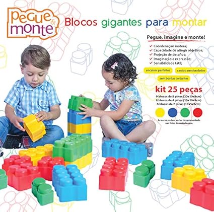 Blocos gigantes coloridos para montar Clearance
