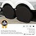 Explore Land Tire Covers 4 Pack - Tough Wheel Protector for Truck, SUV, Trailer, Camper, RV Universal Fits Tire Diameters 29-31.75 inches, Black