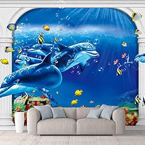Wall Mural The Beautiful Undersea World Removable Self-Adhesive Large Wallpaper - 66x96 inches