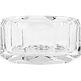 kitCom Crystal Candy Dish Hand-Cut Home Decorative Jewelry Box Candy Jar W 3.94" x H 1.97", Comes With Gift Box