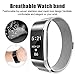 Fitbit Charge 2 Bands, Coukou Milanese Loop Stainless Steel Bracelet Replacement Wristbands Smart Watch Strap with Unique Magnet Lock for Fitbit Charge 2 - Silver