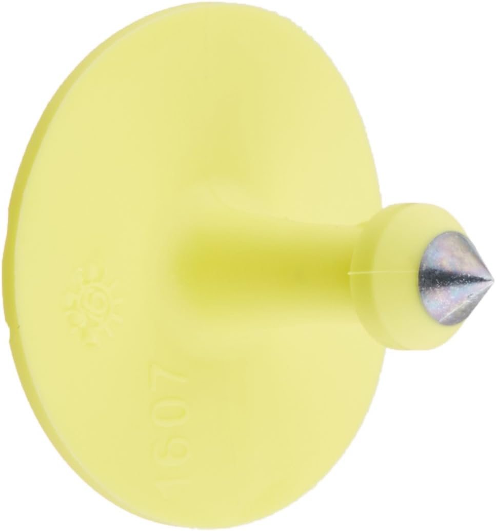 Allflex USA GSMY 115378 Ear Tag, Button Male, Yellow, Small