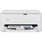 Canon PIXMA TS6520 Wireless Color Inkjet Printer, Duplex Printing, Copier/Scanner, 1.42" OLED Display, Compact, White
