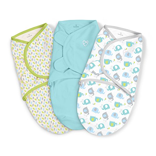 SwaddleMe Original Swaddle 3-PK, Elley Fun, Small