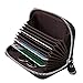 Emmabin Rfid Blocking Leather Credit Card Wallet Holder for Women, Mini Wallet - Black