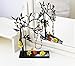 LilGift Metal Jewelry Tree - Necklace, Bracelet, Earring and Ring Jewelry Holder (Black)