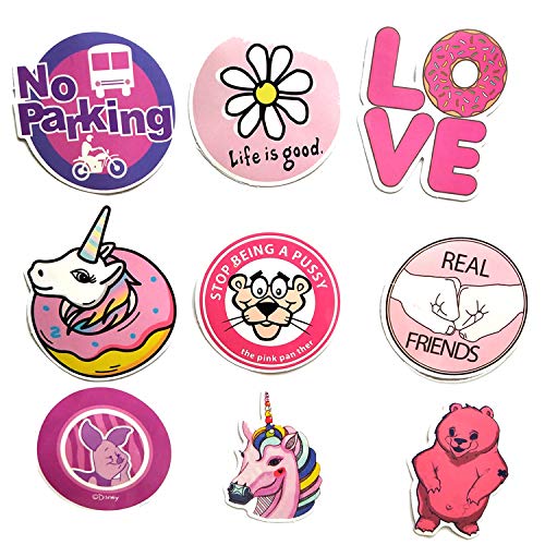 Mizzuco Vinyl Stickers Waterproof Cute Stickers 50 Pieces for Laptop Bumper Helmet Ipad Car Luggage Water Bottle (FS126)