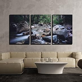 a Stream Across The Valley x3 Panels