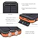 Solar Charger, Hiluckey 10000mAh Waterproof Solar Power Bank Dual USB Portable External Battery Pack Compatible with iPhone, Samsung Galaxy and More