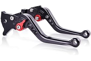 motor-mh Adjustable CNC Short Brake Clutch Levers Compatible with Suzuki SV650/S 1999-2009 RGV 250 All Years RF 600R 1993 GSX