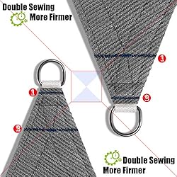 Patio Sun Shade Sail Canopy, 10' x 12' Rectangle