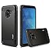 J&D Case Compatible for Galaxy A8 Plus 2018 Case, Heavy Duty Carbon Fiber Dual Layer Hybrid Shockproof Protective Rugged Case for Samsung Galaxy A8 Plus 2018 / A8+ 2018 Case, Not for A8 2018
