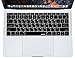 XSKN Hebrew Black US Version Silicone Keyboard Skin Cover for 2015 MacBook 12 A1534 for 2016 MacBook Pro 13.3 Inch A1708