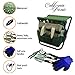 Garden Tools Set Organizer | Garden Seat Folding Gardening Stool Chair Kneeler | Gardener Bag | Gardening Tools Set | Digging Claw Garden | Top Gardening Gifts for Mom/Dad Includes Aluminum Tools