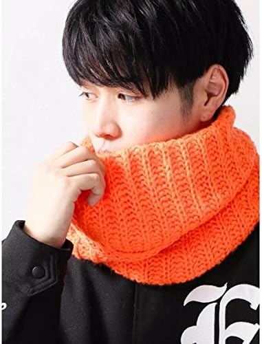 Amazon ウィゴー メンズ Wego Wego モヘヤタッチカラースヌード オレンジ F ファッション小物 通販