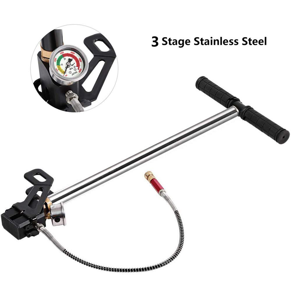 Buy HUKOER high Pressure Hand Pump 3 Stage High Pressure Air Filling