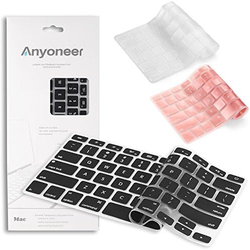 Anyoneer 3 Pack Keyboard Cover Silicone Skin for Apple MacBook Pro 13" 15" 17" / MacBook Pro Retina 13" 15" / iMac / MacBook Air 13"