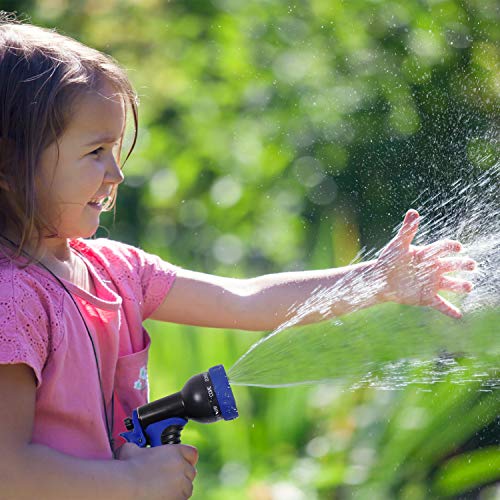KAREEME Garden Hose 50FT Expanding Water Hose with 9 Function Spray Gun, Flexible Garden Hose Pipe with 3 Three Layer Latex core, 3times Expandable, Anti-Leakage, Lightweight, Easy Storage