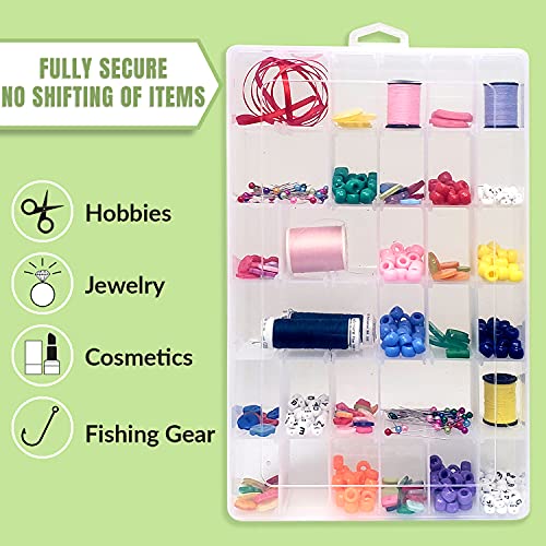 Outdoor 360 Plastic Bead Box Loom Organizer Case Empty Letter Board