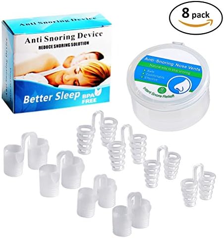 Agetp Anti Snoring Nose Vents Snoring Solution to Stop Snoring Easy Breathing Relieve Nasal Congestion and Snore Stopper Anti Snoring Devices Anti Snoring Aids（8packs included）