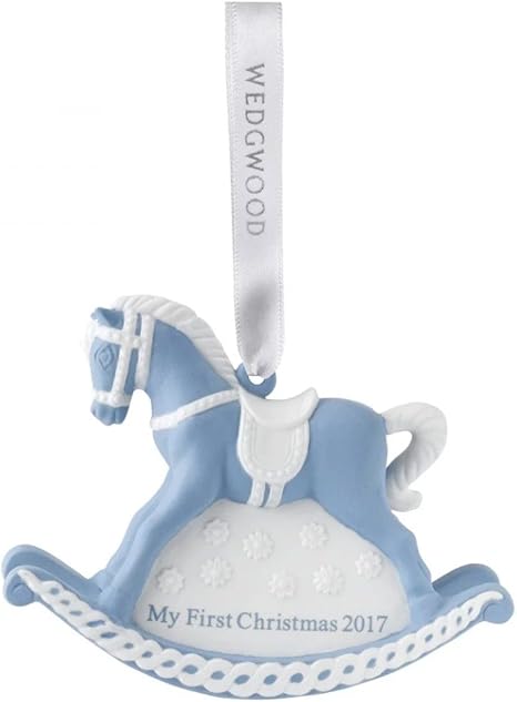 Decorazioni Natalizie Wedgwood.Wedgwood My 1st Christmas Blue Baby Tree Decorazione Natale Ornamento Amazon It Casa E Cucina