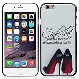 Bessky iphone 6 Case,New Hard Skin Case Cover for iPhone 6 4.7 inch (Cinderella High Heels Shoes)