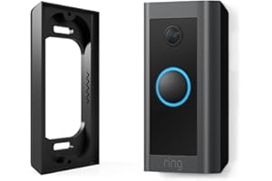 Hidden River Lab 0.5” Spacer for Ring Video Doorbell Wired (Model 5AT3T5) - Premium Ring doorbell Mount - Black