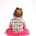 SanyDoll Reborn Baby Doll Soft Silicone 22inch 55cm Magnetic Lovely Lifelike Cute Lovely Baby Red Check Skirt