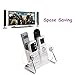 Pasutewel TV Remote Control Holder,360° Rotate Acrylic Clear Remote Control Organizer Caddy Storage Box with 6 Removable Case for Table Desk Bedside