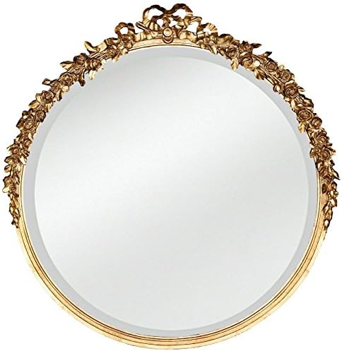 Hickory Manor House 6031GL Round Rose Mirror/Gold Leaf