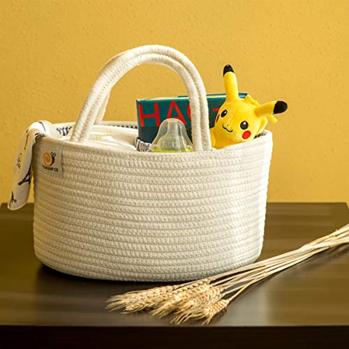 2 Cotton+Rope+Baby+Diaper+Caddy