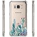 Galaxy S8 Active Case,Samsung Galaxy S8 Active Case with Flower,LUOLNH Slim Shockproof Clear Floral Pattern Soft Flexible TPU Back Cover for Samsung Galaxy S8 Active (Cactus flower)