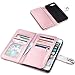 UrbanDrama for iPhone 7 Plus Case, iPhone 8 Plus Case, Floral Flip Wallet Folio Cover PU Leather Kickstand Credit Card Slot Holder Protective Case for iPhone 7 Plus, 8 Plus 5.5 Inches, Rose Gold