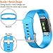Wepro AMZ-FC2-S-Dw3pack3  Replacement Bands for Fitbit Charge 2 HR, Buckle, 3 Colors, Small