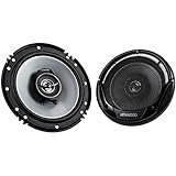 Kenwood KFC-1665S 300-Watt 6.5-Inch 2-Way Sport Series Flush Mount Coaxial Speakers with Paper Tweeters, Set of 2