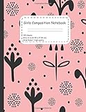 Girls composition Notebook: Modern Notebook and journal designed especially for girls and printed on high quality to use it for school or taking notes . 100 ligned pages 8.5*11 in .