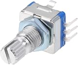 sourcing map EC11 Rotary Encoder Digital Potentiometer 5 Pins 15mm Shaft 2pcs view 4