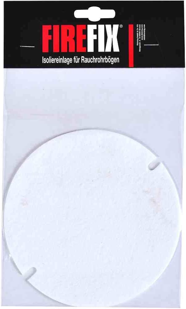 Insulating Insert for Cleaning Doors of Firefix Smoke Pipe Bends Universal for Diameter 120 mm to Diameter 200 mm