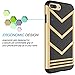 Tekcoo for iPhone 8 Plus Case, for iPhone 7 Plus Sturdy Case, [Varmor] Shock Absorbing [Champagne Gold] Bumper Hard Slim Luxury Cases Cover [Scratch Proof] Plastic Shell + TPU Rubber Inner