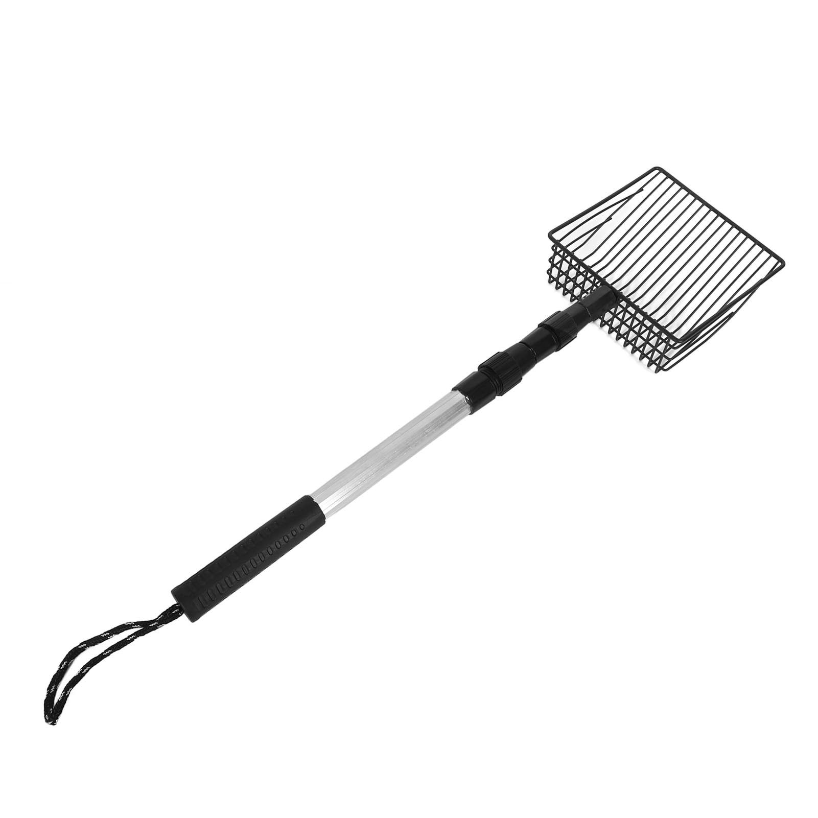 Denash Extendable Cat Litter Scoop, 3 Section Handle, Non-Stick Cat Litter Sifter, Fast Sifter Lightweight Cat Litter Shovel with Extendable Handle for Pets