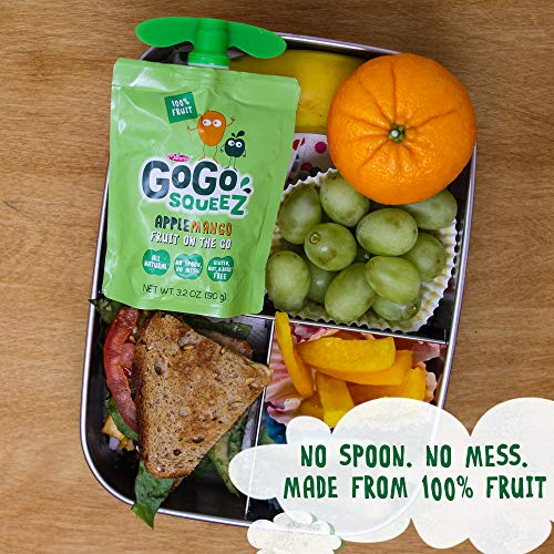 image for GoGoSqueez AmazonFresh GoGo squeeZ Applesauce on the Go, Apple Mango, 