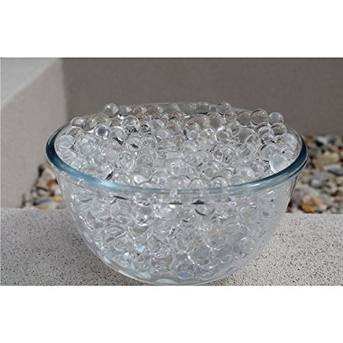 TRENTON 10Bag Crystal Soil Water Beads Mud Magic Balls Flower Plants Vase Fillers Decor (Clear)
