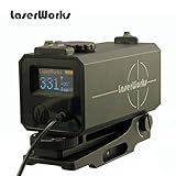 LaserWorks LE-032 Riflescope Mate rangefinder 700M Mini Tactical Outdoor Hunting Shooting Range Finder Archery Crossbow Sight Target Scope Black