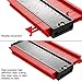 2 Pieces Contour Gauge Duplicator 5 Inch Plastic Profile Copy Gauge Ruled Contour Duplication Tiling Laminate Measure Tool (5 x 5 Inches, Green and Red)