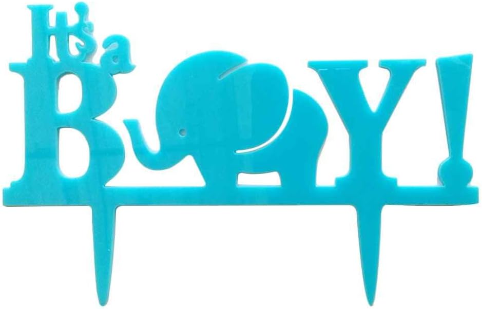 Regard Natral Acrylic Elephant Baby Shower Cake Stand Decoration